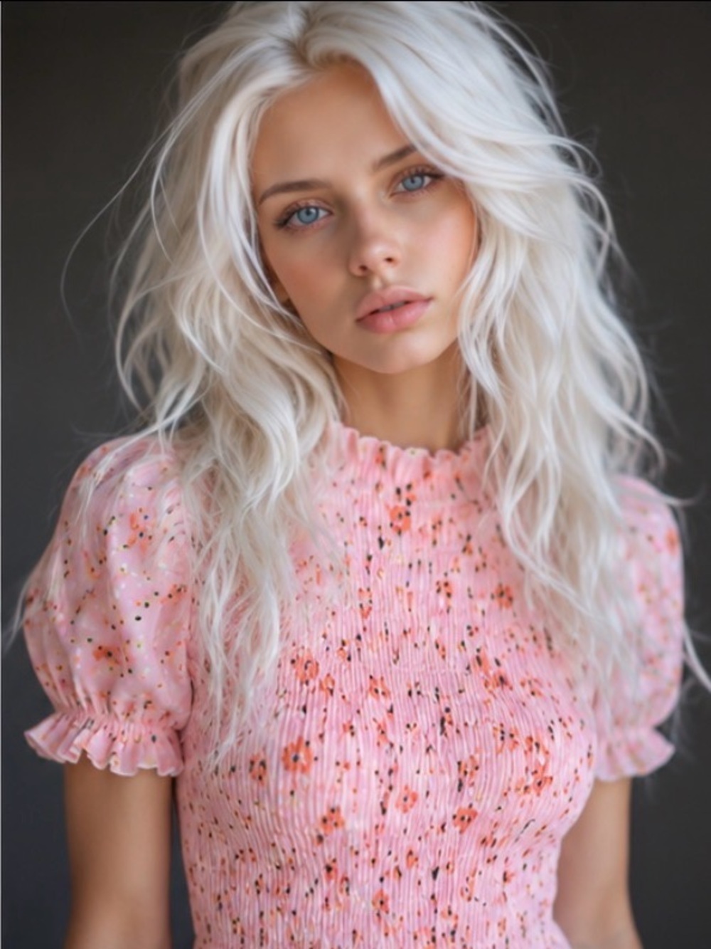 Scoop Pink Floral Smocked Puff Sleeve Mini Dress Large NWT - Picture 4 of 8